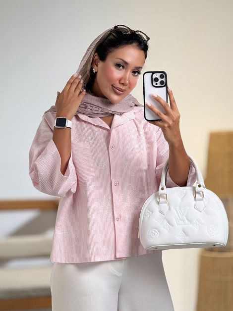 شومیز لینن راه راه PAISLEY کد 21346