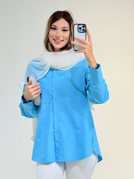 شومیز تک جیب تولید ایواز کد 18363