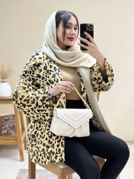 پالتو پوست پلنگی دخترانه