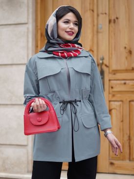 مانتو کتان جلوباز بهاری