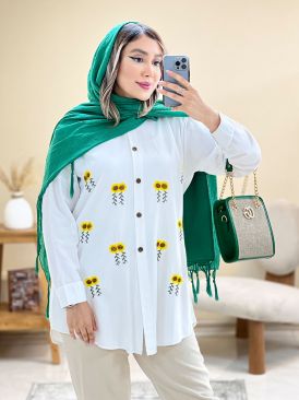 مدل مانتو دکمه دار جدید