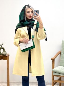 کت بلند زنانه دکمه نما