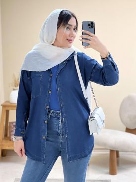 مانتو جین بهاری کوتاه