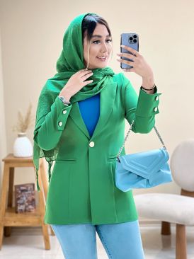 کت مازراتی زنانه دکمه دار