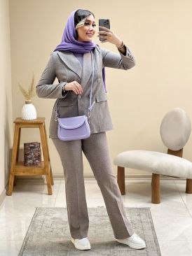 کت و شلوار یقه انگلیسی تولید ایواز کد 5731