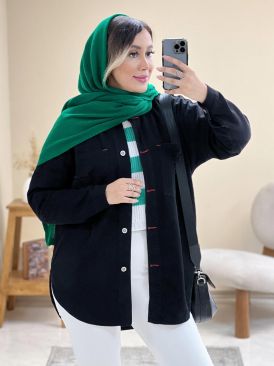 کت جین یقه مردانه کوتاه دخترانه