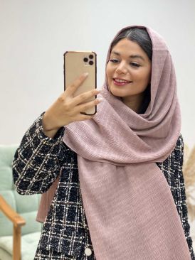 شال پلیسه زنانه کد 16655
