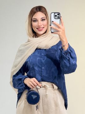 شومیز آستین عروسکی کد 19112