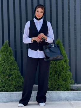 تصویر ست ژیله و شلوار کد 18464
