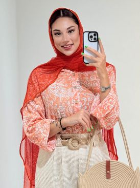 تصویر شومیز طرحدار کد 19415