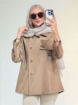 تصویر کت یقه ایستاده ایواز کد 19463