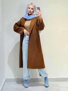 پالتو بلند کد 19906 تصویر پالتو بلند کد 19906