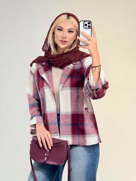 پالتو چهارخونه کد 19593