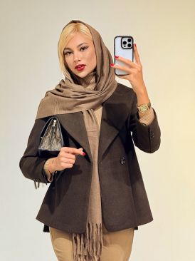 تصویر پالتو فوتر یقه بلیزر کد 19723