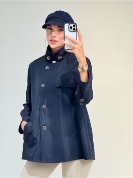 تصویر کت یقه ایستاده ایواز کد 19463