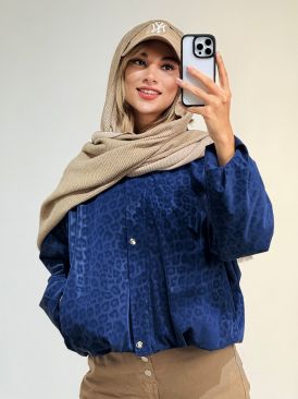 کاپشن پفکی چرم کد 20262