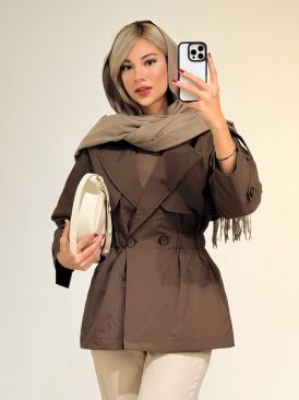 بارانی کمرکش کد 20350