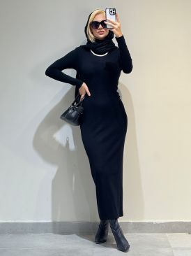 پیراهن ماکسی یقه اسکی کد 20105