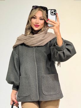 پالتو فوتر آستسین پفی کد 20390 