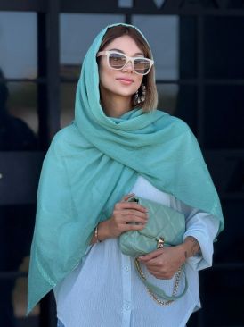 شال دانتل طرح گندم کد 19460