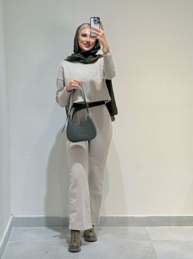 ست بلوز و اورال بافت کد 19807