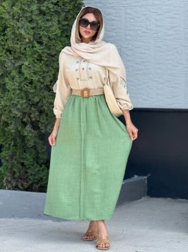 شومیز دامن گلدوزی کد 18965