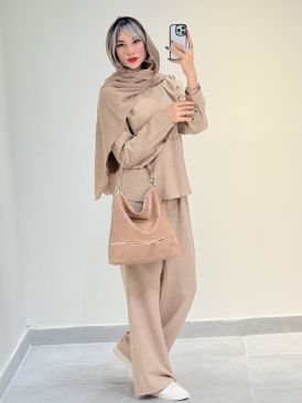 ست شومیز و شلوار تک جیب کد 18635