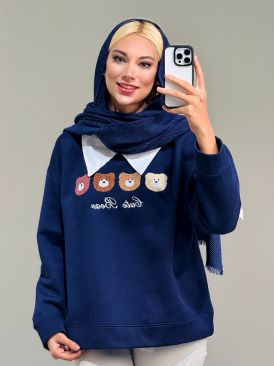 دورس یقه دار تدی کد 20127