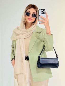 کت لینن تک دکمه کد 19108