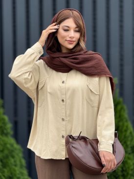 تصویر شومیز کتان گلدوزی کد 19673