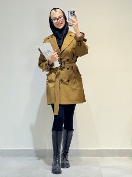 بارانی دانشجویی کمردار کد 19947