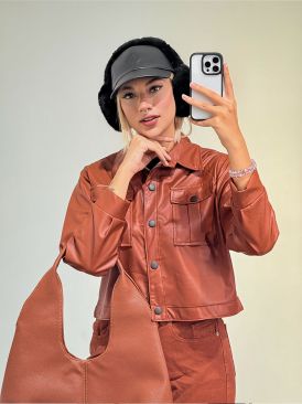 کراپ چرم دکمه پرچی کد 19940