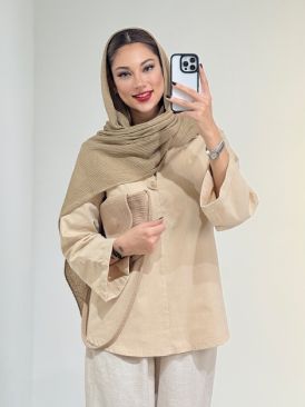 شومیز جلو بسته تولید ایواز کد 18745