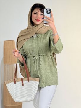 مانتو کمر گتر کد 18608