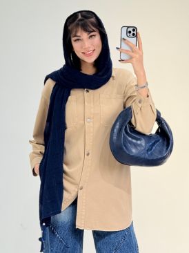 مانتو کتان کد 18417