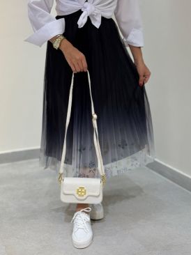 تصویر دامن پلیسه طرحداز کد 19381