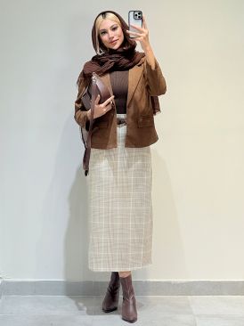 ست سه تیکه چهارخونه تولید ایواز کد 19661