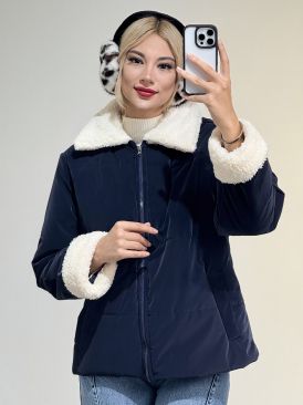 کاپشن یقه تدی کد 20281