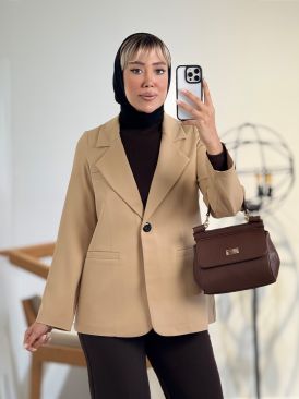 کت سه جیب تک دکمه تولیدایواز کد 19298