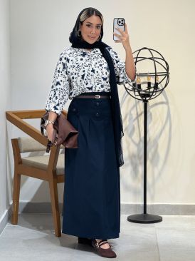 شومیز و دامن گره ایی کد 20583