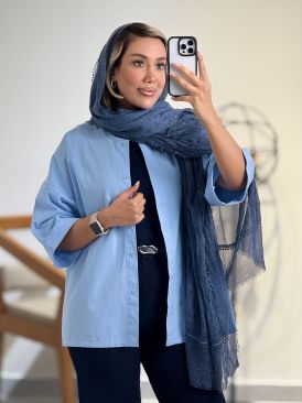 شومیز لینن باکسی کد 20569