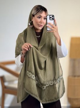 شال حریر وارداتی کد 20600