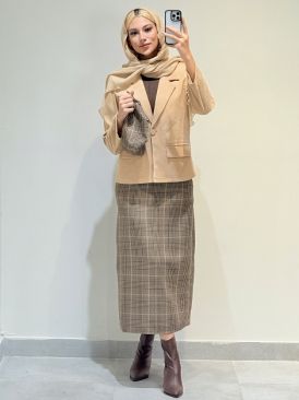 ست سه تیکه چهارخونه تولید ایواز کد 19661