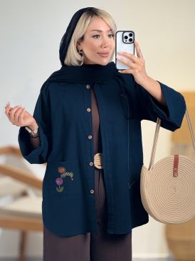 شومیز الیاف طبیعی آفتاب کد 20762