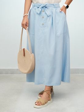 دامن لینن پینترستی کد 20971 