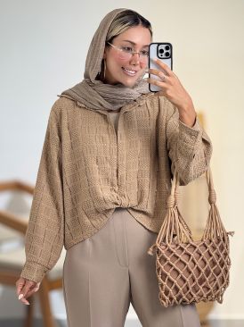 شومیز جلو گره ای مراکشی کد 21083