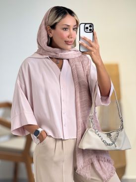 شومیز باکسی پری سیلک کد 21161
