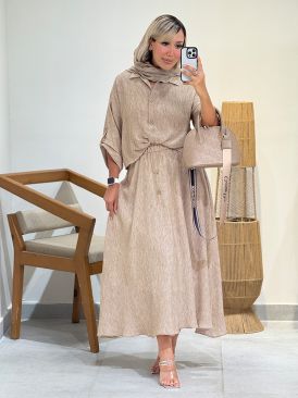 ست شومیز گره ای+دامن کد 21299