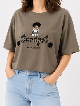 تیشرت کراپ باکسی BOY کد 21264