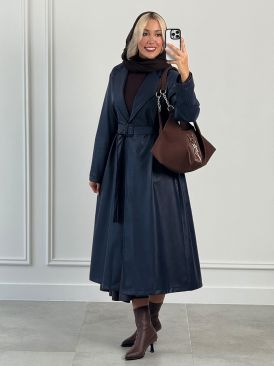 ‏کت بلند چرم کد 21854